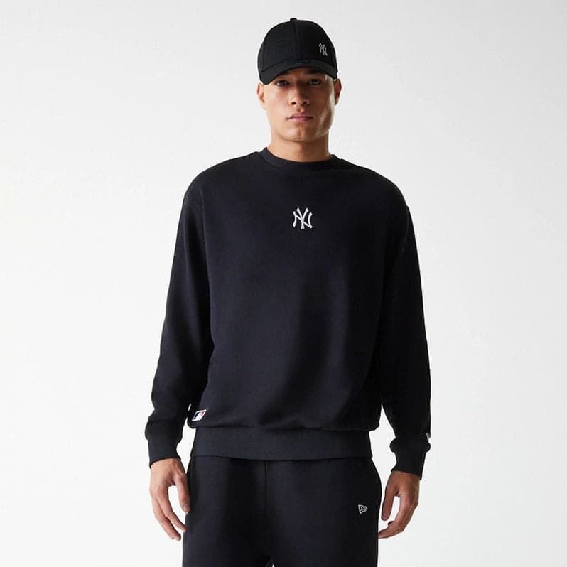 Sudadera sin capucha New Era MLB LE MIDI CREW BB NEYYAN Black - Imagen 1