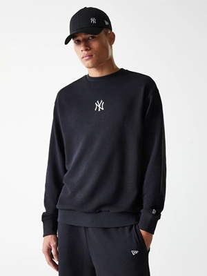 Sudadera sin capucha New Era MLB LE MIDI CREW BB NEYYAN Black - Imagen 2