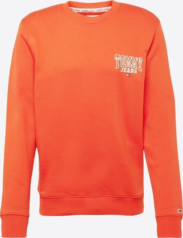 Sudadera sin capucha TOMMY JEANS DM0DM17157 XM4 naranja - Imagen 1