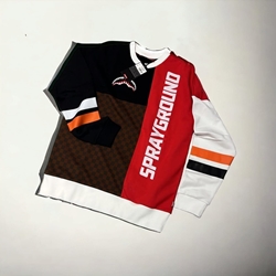 Sudadera Sprayground SP289BRN Triple Crewneck brn - Imagen 1