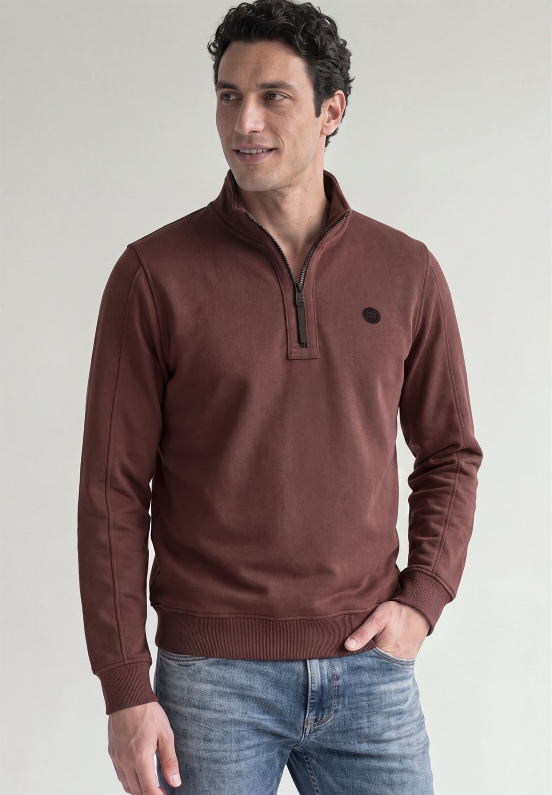 Sudadera Street One Maroon Brown 304040 17996 - Imagen 1