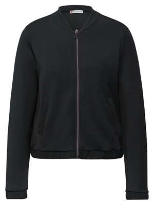 Sudadera Street One Silk Look Short Black 323841 10001 - Imagen 1