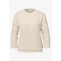 Sudadera Street One Silk Look Smoke Beige 324794 17499 - Imagen 2