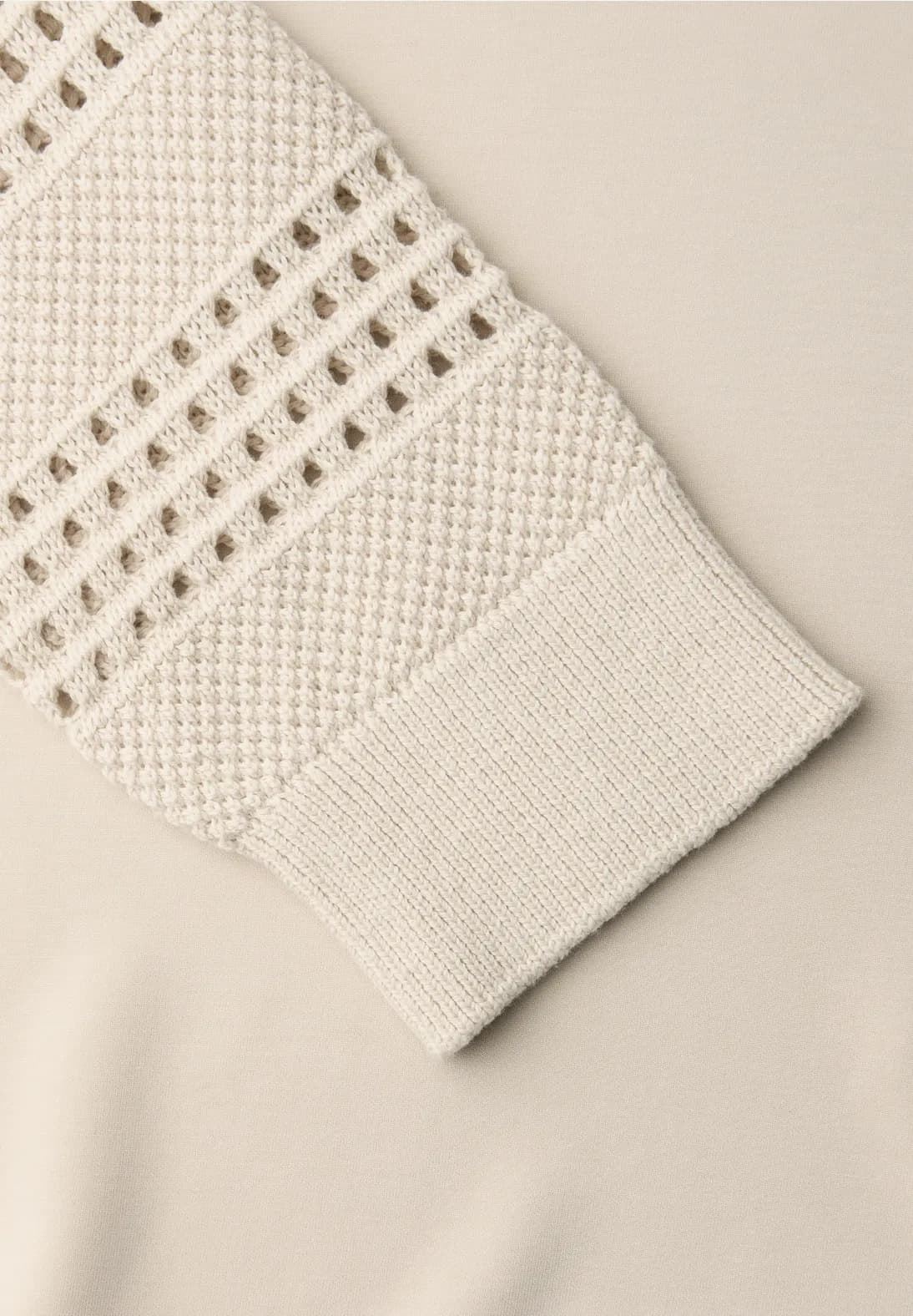 Sudadera Street One Silk Look Smoke Beige 324794 17499 - Imagen 7