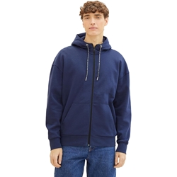 Sudadera TOM TAILOR 1040512 34590 relaxed sweat hooodie jacket navy - Imagen 1