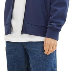 Sudadera TOM TAILOR 1040512 34590 relaxed sweat hooodie jacket navy - Imagen 2