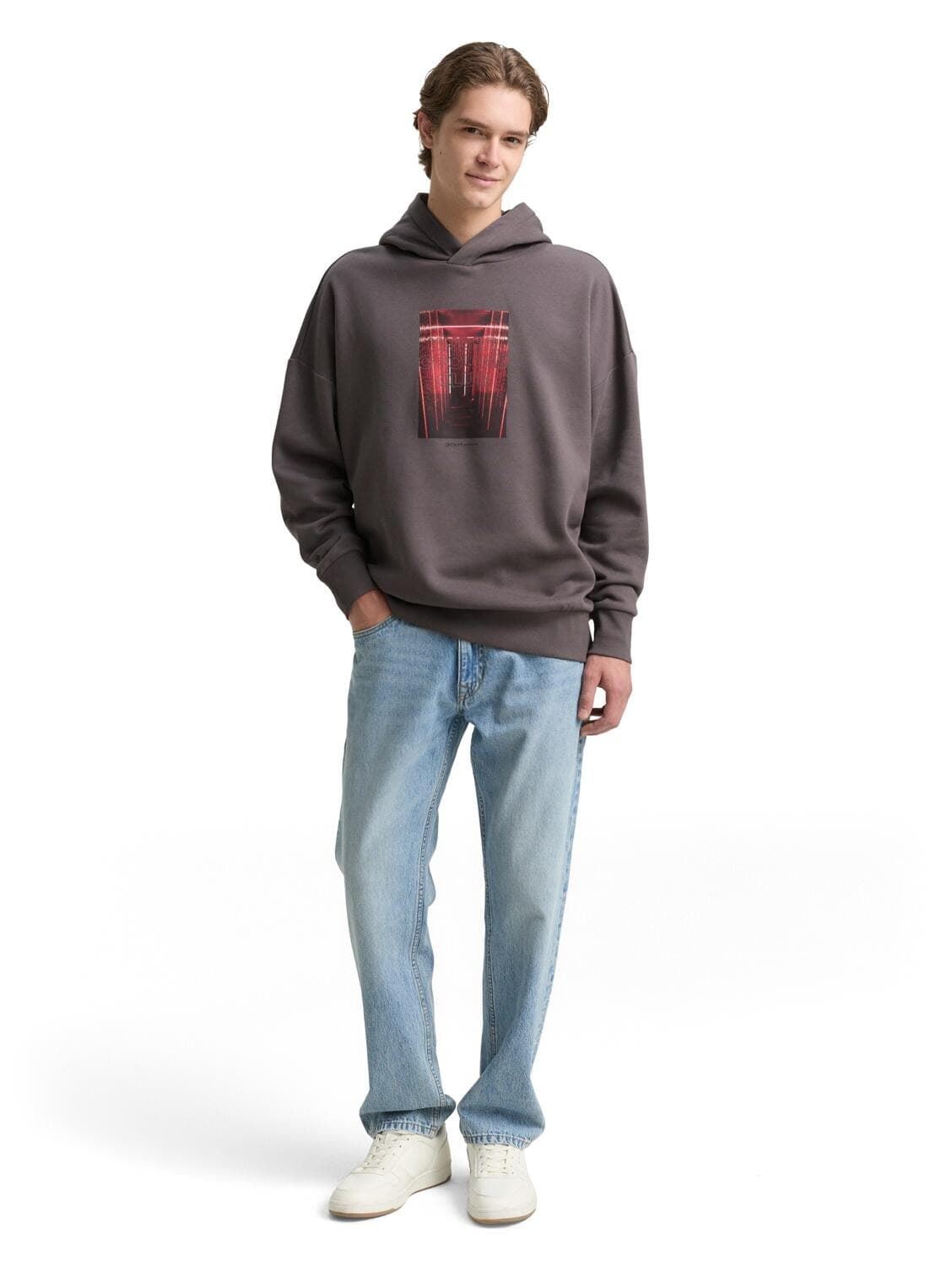 Sudadera Tom Tailor Classic Mid Grey 1049021 38880 - Imagen 3