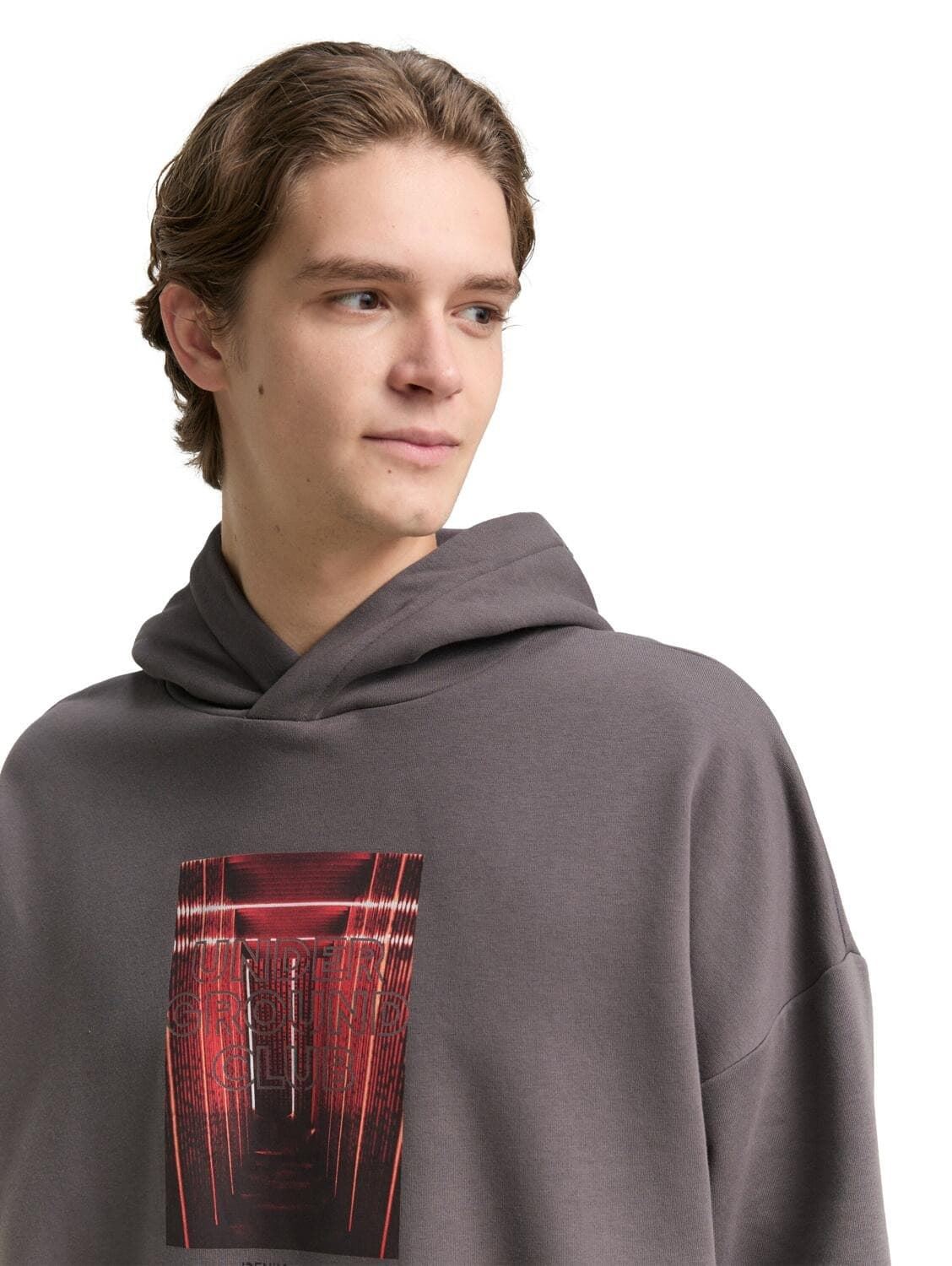 Sudadera Tom Tailor Classic Mid Grey 1049021 38880 - Imagen 4