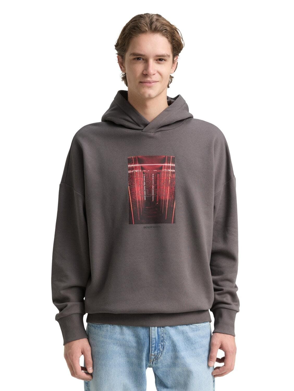 Sudadera Tom Tailor Classic Mid Grey 1049021 38880 - Imagen 5