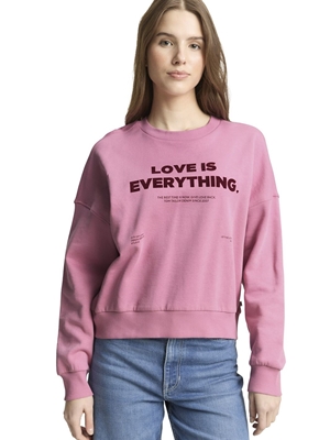 Sudadera Tom Tailor Crewneck Pink 14162 029 - Imagen 1