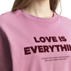 Sudadera Tom Tailor Crewneck Pink 14162 029 - Imagen 2