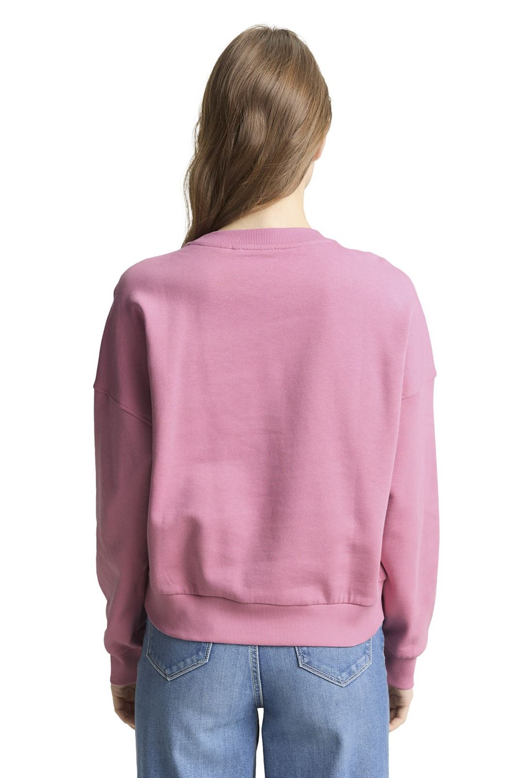 Sudadera Tom Tailor Crewneck Pink 14162 029 - Imagen 3