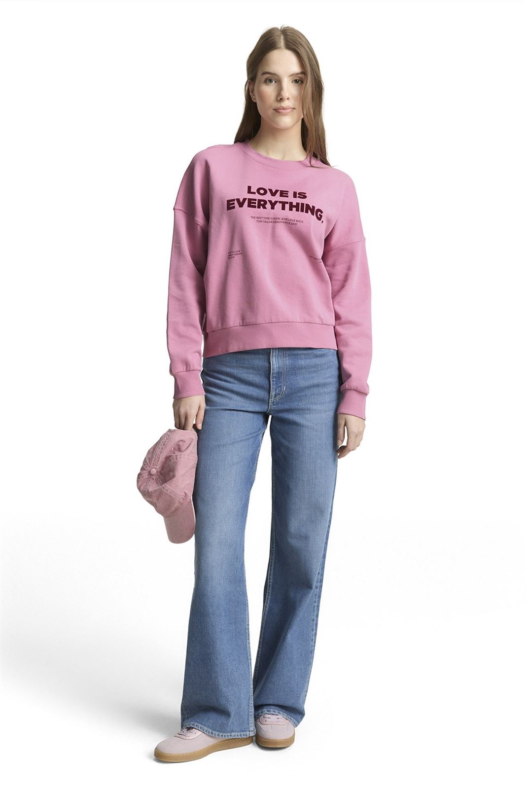 Sudadera Tom Tailor Crewneck Pink 14162 029 - Imagen 4