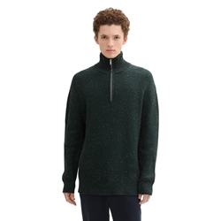 Sudadera Tom Tailor Green Colorful Neps - Imagen 1