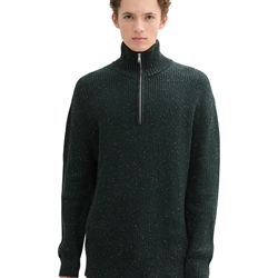 Sudadera Tom Tailor Green Colorful Neps - Imagen 1