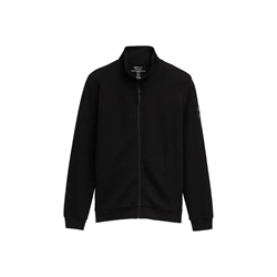 Sudadera Tom Tailor Stand up collar sweat jacket/Black 1045582 29999 - Imagen 1