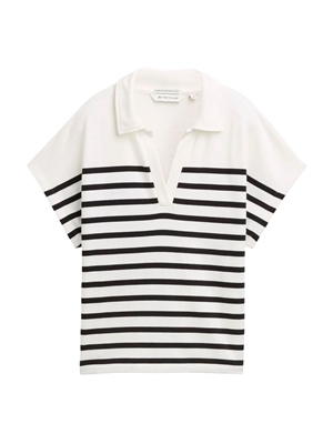 Sudadera Tom Tailor Striped Polo/Offwhite Navy Stripe 1046468 37836 - Imagen 1