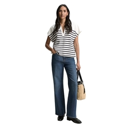 Sudadera Tom Tailor Striped Polo/Offwhite Navy Stripe 1046468 37836 - Imagen 2