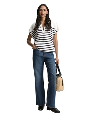 Sudadera Tom Tailor Striped Polo/Offwhite Navy Stripe 1046468 37836 - Imagen 2