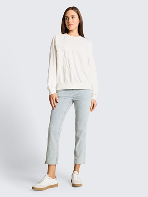 Sudadera Tom Tailor Whisper White 1050811 10315 - Imagen 1