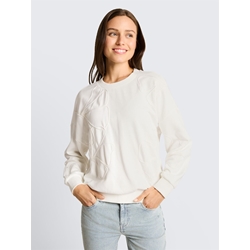 Sudadera Tom Tailor Whisper White 1050811 10315 - Imagen 2