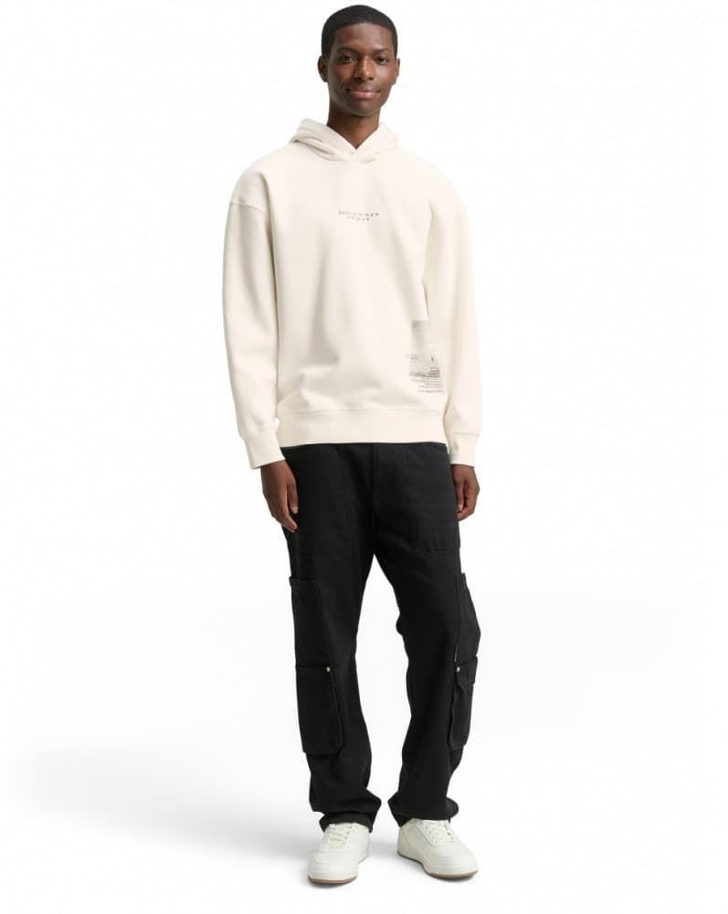 Sudadera Tom Tailor Wool White 1049005 12906 - Imagen 3