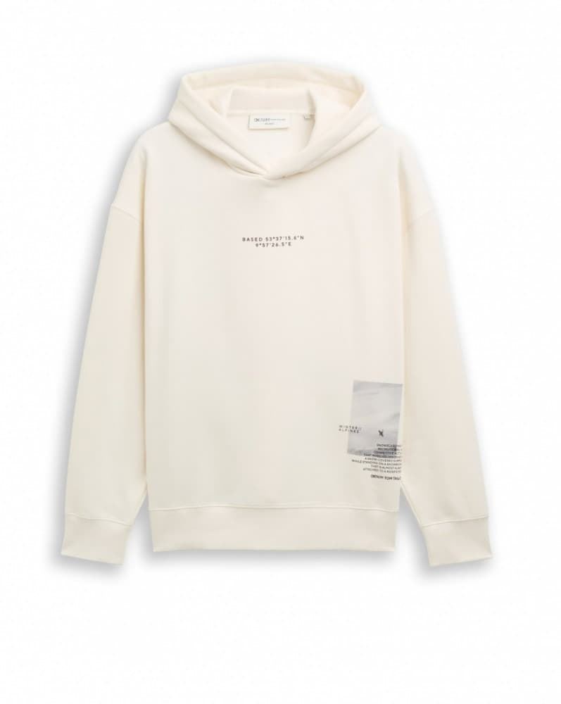 Sudadera Tom Tailor Wool White 1049005 12906 - Imagen 5