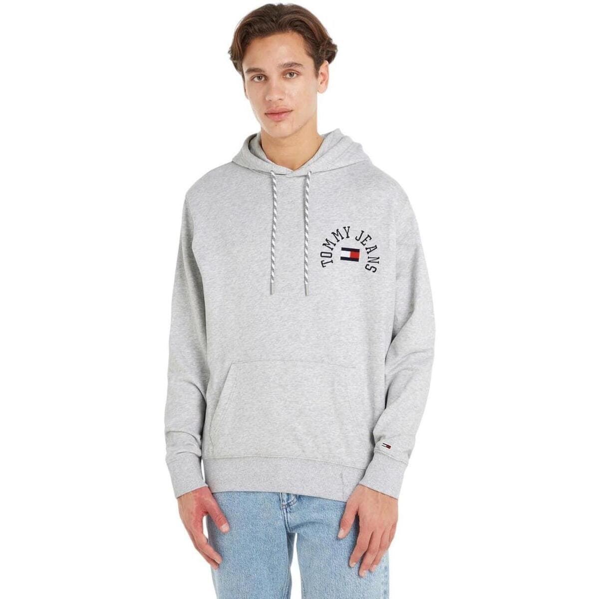 Sudadera Tommy Jeans DM0DM16805 PJ4 silver grey heather - Imagen 1