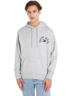 Sudadera Tommy Jeans DM0DM16805 PJ4 silver grey heather - Imagen 1