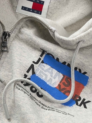 Sudadera Tommy Jeans DM0DM18397 PJ4 silver grey - Imagen 2