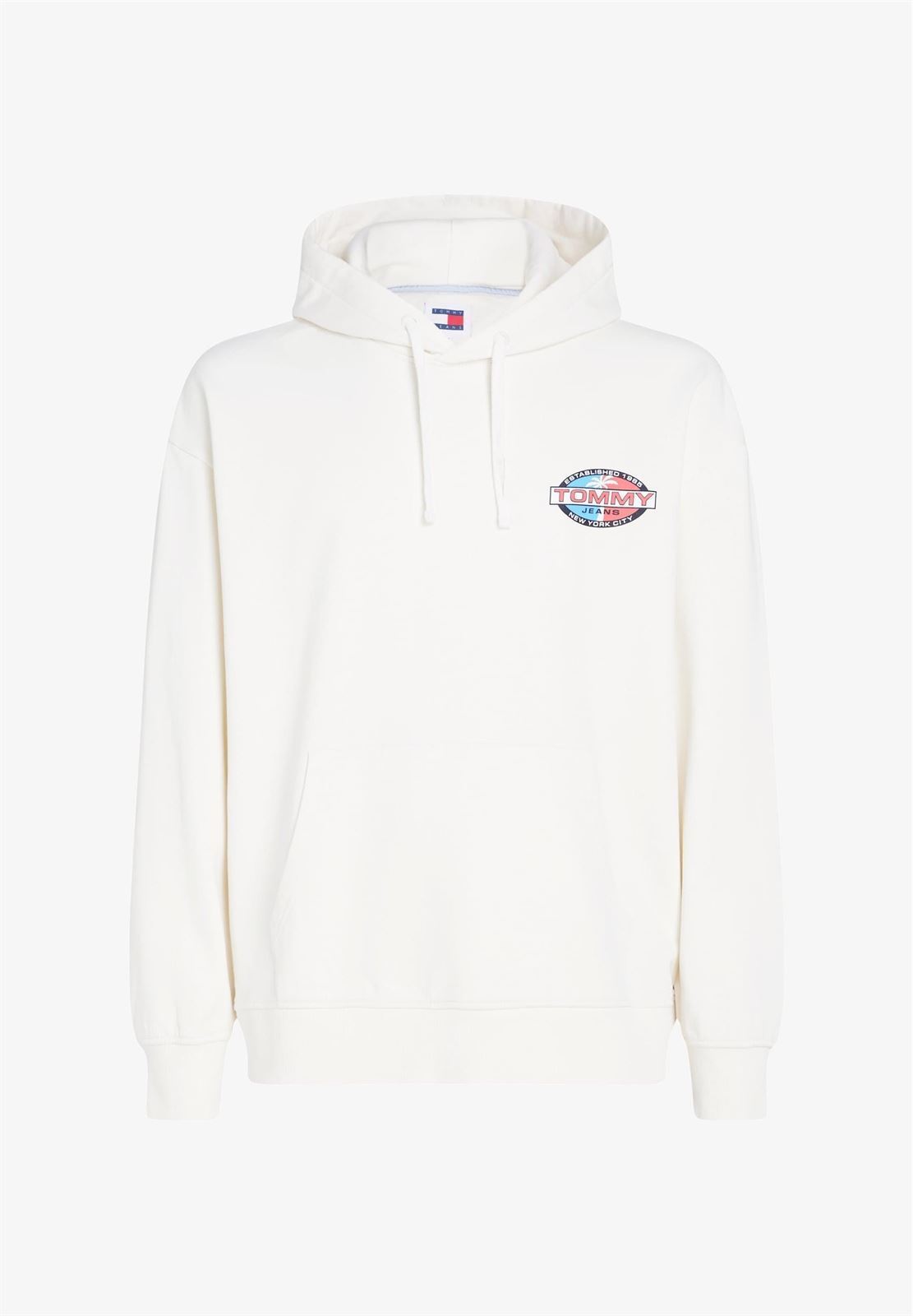 Sudadera Tommy Jeans DM0DM18639 YBH ancient white - Imagen 1