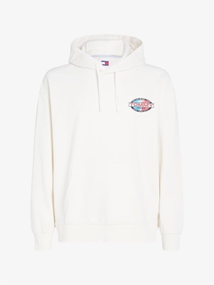 Sudadera Tommy Jeans DM0DM18639 YBH ancient white - Imagen 1
