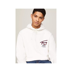 Sudadera Tommy Jeans DM0DM18647 YBH ancient white - Imagen 1