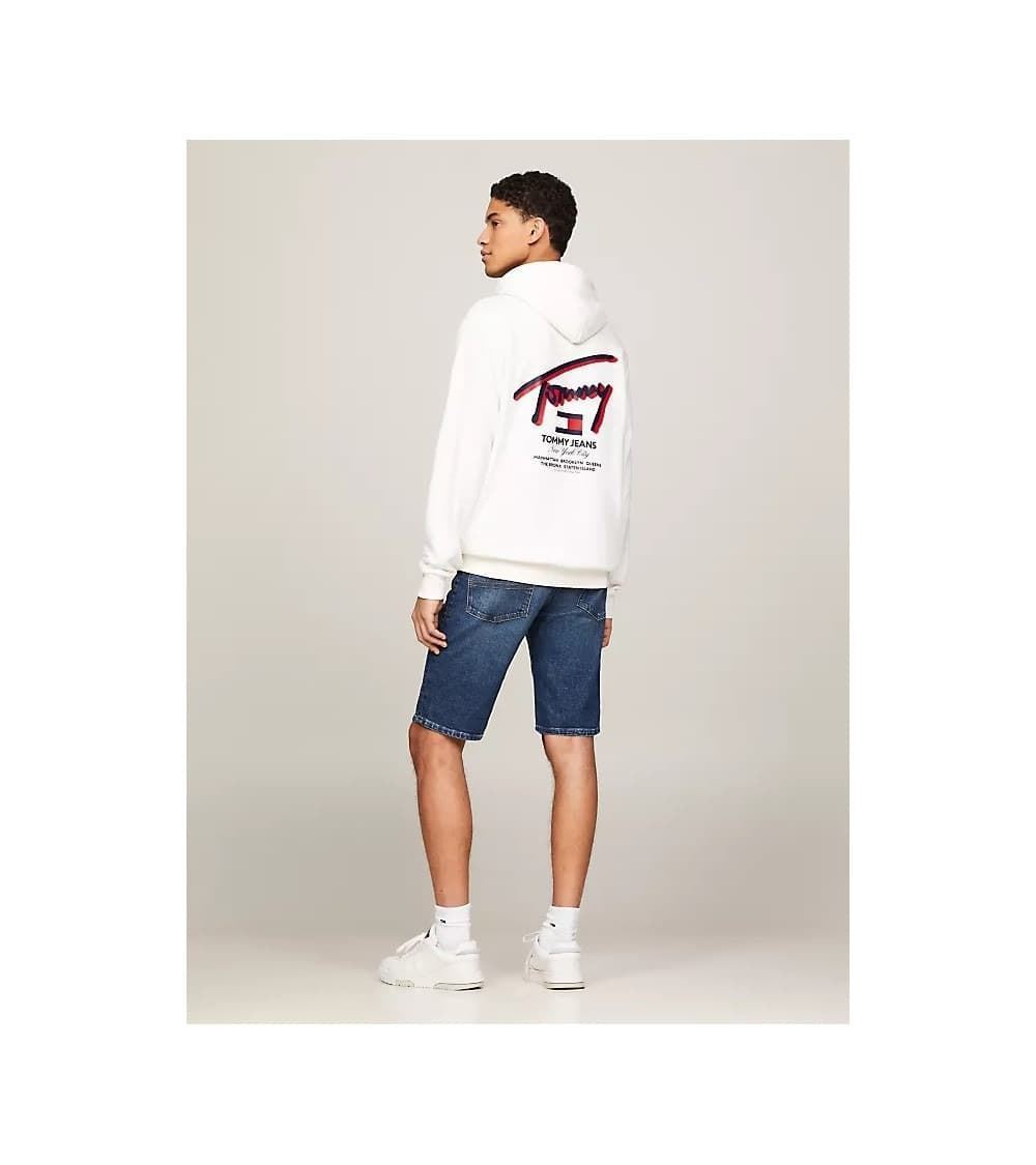 Sudadera Tommy Jeans DM0DM18647 YBH ancient white - Imagen 2