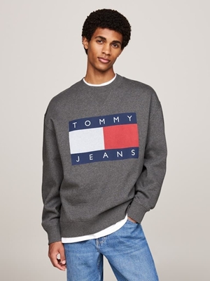 Sudadera Tommy Jeans DM0DM19756 PUB new charcoal melange - Imagen 2