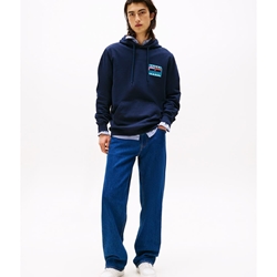 Sudadera TOMMY JEANS DM0DM22077 CIG Dark night navy - Imagen 2