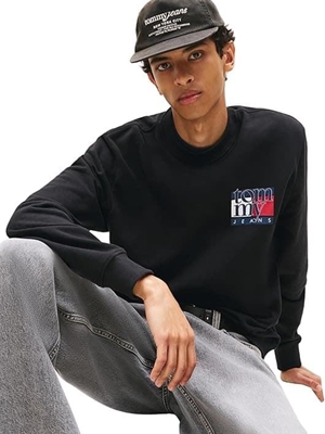 Sudadera TOMMY JEANS DM0DM22093 BDS BLACK - Imagen 2