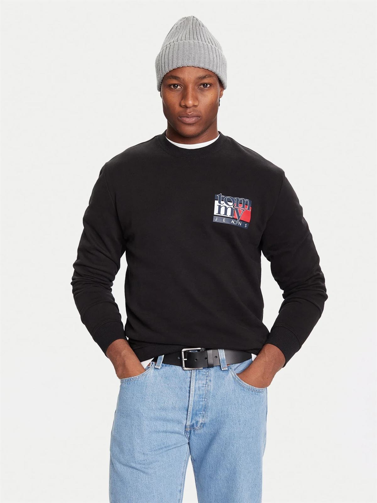 Sudadera TOMMY JEANS DM0DM22093 BDS BLACK - Imagen 1