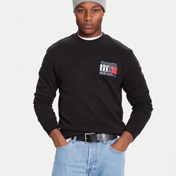 Sudadera TOMMY JEANS DM0DM22093 BDS BLACK - Imagen 1