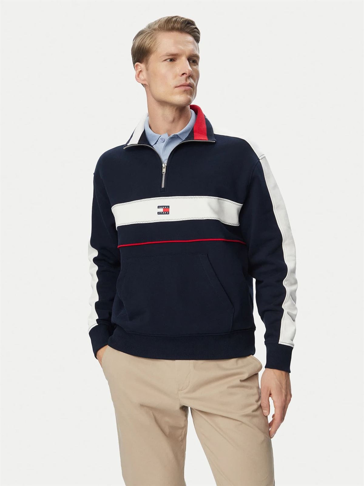 Sudadera Tommy Jeans DM0DM23244 CIG Dark Night Navy - Imagen 1