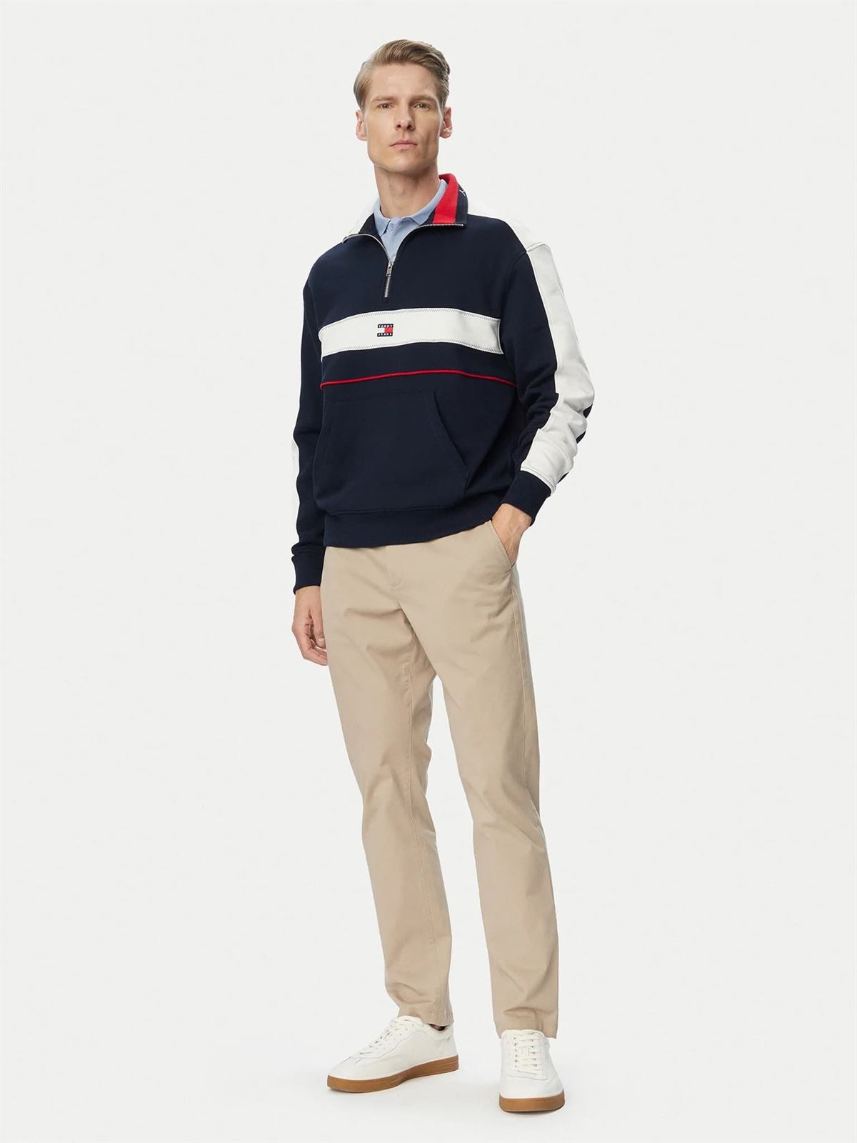 Sudadera Tommy Jeans DM0DM23244 CIG Dark Night Navy - Imagen 2