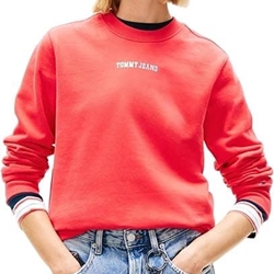 Sudadera TOMMY JEANS DW0DW22362 XK3 red alert - Imagen 1