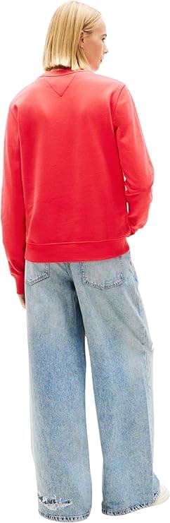 Sudadera TOMMY JEANS DW0DW22362 XK3 red alert - Imagen 2