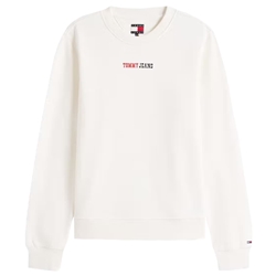 Sudadera TOMMY JEANS DW0DW22362 YBL Ecru - Imagen 1