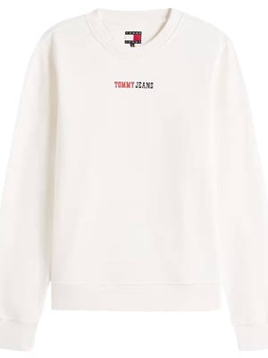 Sudadera TOMMY JEANS DW0DW22362 YBL Ecru - Imagen 1