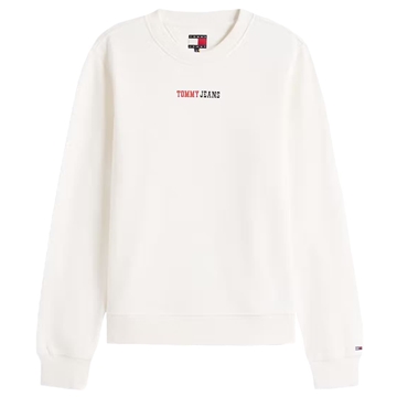Sudadera TOMMY JEANS DW0DW22362 YBL Ecru - Imagen 1