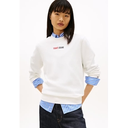Sudadera TOMMY JEANS DW0DW22362 YBL Ecru - Imagen 2