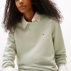 Sudadera Tommy Jeans Misty Sage DW0DW19959 M1C - Imagen 2