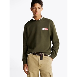 Sudadera Verde Tommy Jeans Regular Entry Graphi - Imagen 1