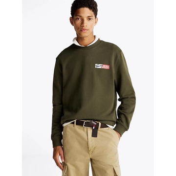 Sudadera Verde Tommy Jeans Regular Entry Graphi - Imagen 1